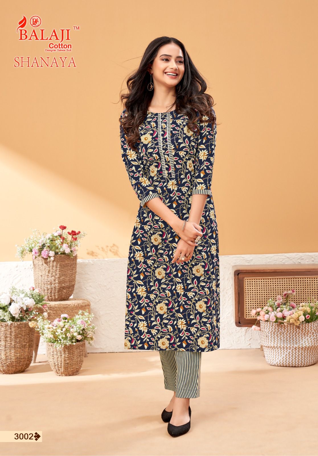 Balaji Shanaya Vol 3 Printed Kurti With Bottom Catalog
